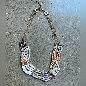 Beaded Bib Style Necklace